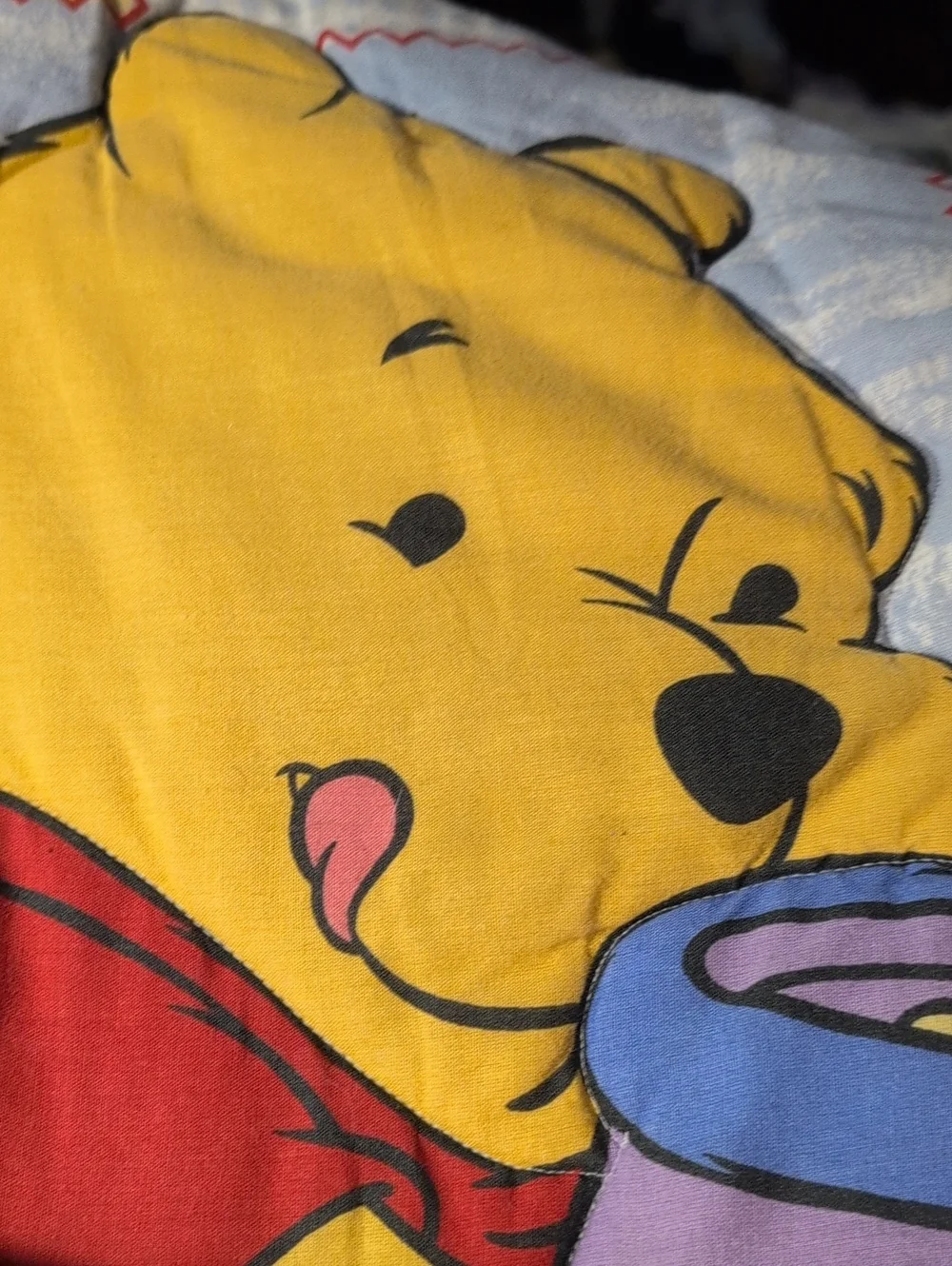 Disney Vintage 90s Disney Winnie the Pooh Nursery Baby Infant Blanket